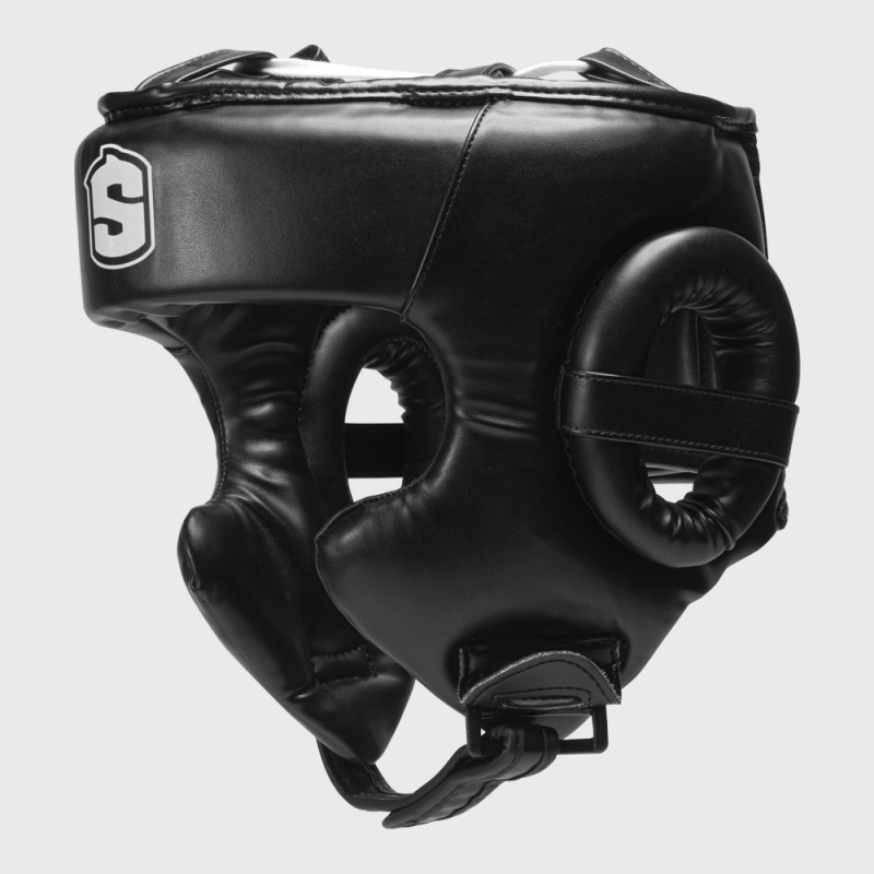 "Casco de Boxeo Cripta Negro | SHARK BOXING "