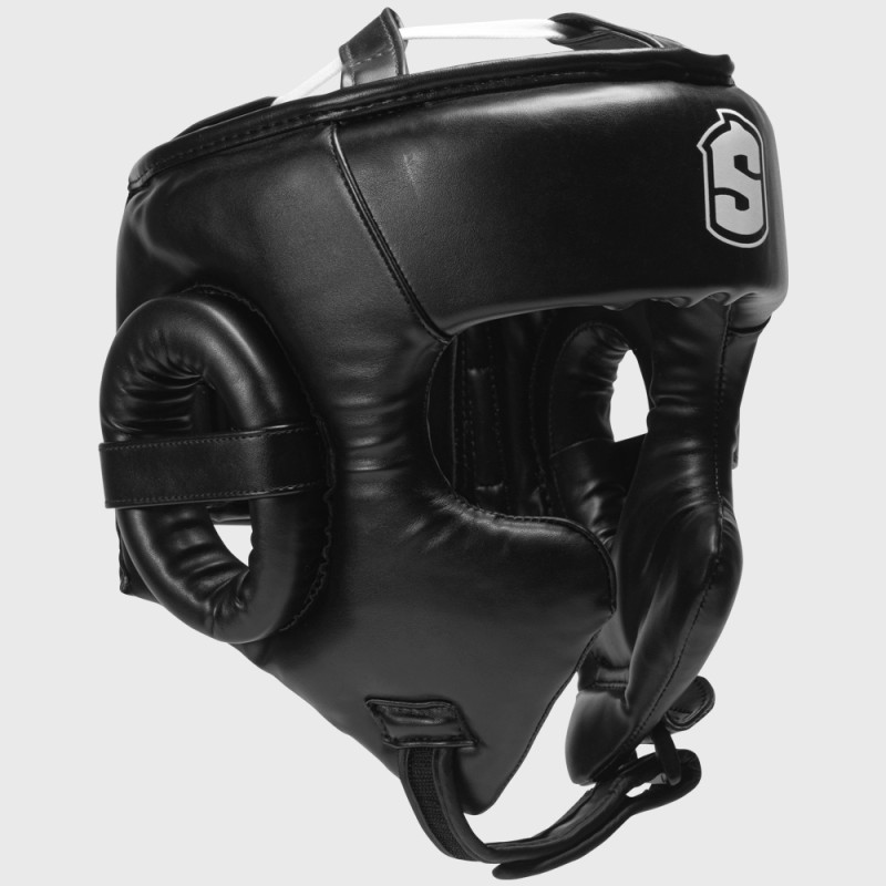 "Casco de Boxeo Cripta Negro | SHARK BOXING "