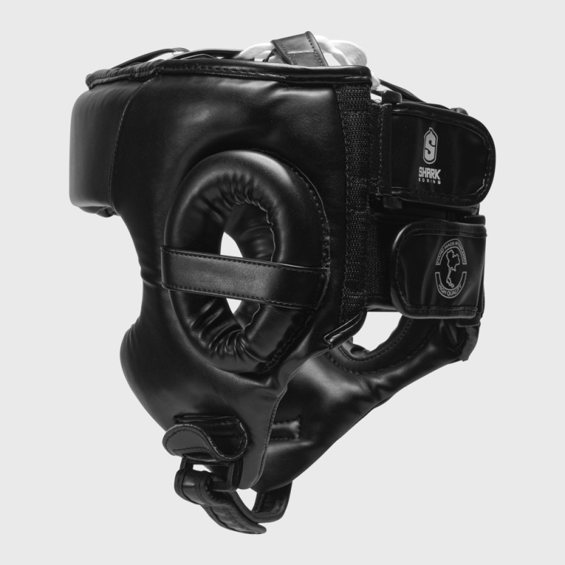 "Casco de Boxeo Cripta Negro | SHARK BOXING "