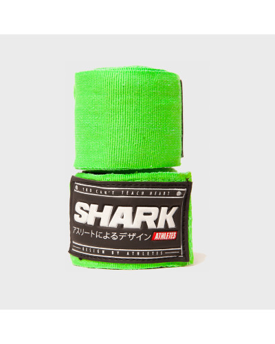 "Vendas de Boxeo Semi Elásticas Verde 5 m  | SHARK BOXING"