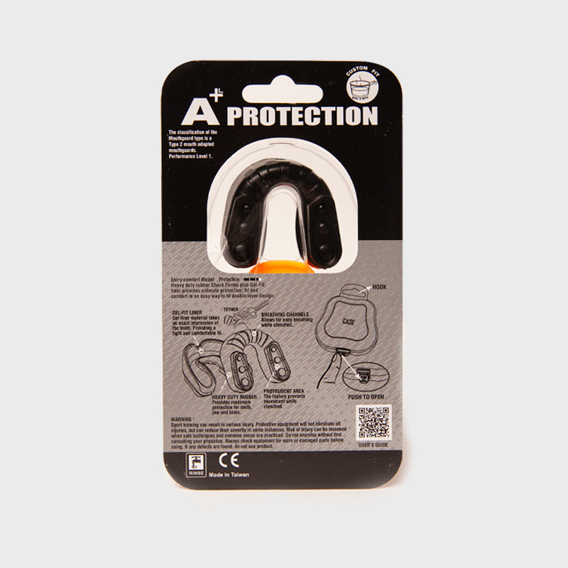 "Bucal Super Naranja para Boxeo con Gel de Doble Capa | SHARK BOXING"