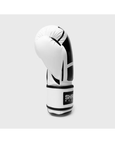 "Guante de Boxeo SKF 3.0 Blanco/Negro | SHARK BOXING"