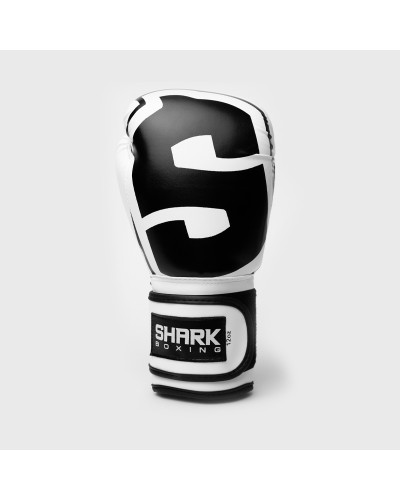 "Guante de Boxeo SKF 3.0 Blanco/Negro | SHARK BOXING"