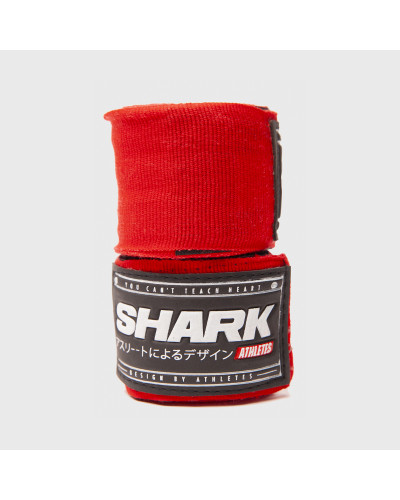 Vendas de Boxeo Semi Elásticas Roja 5m | SHARK BOXING