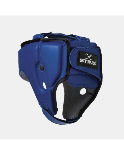 CASCO DE BOXEO STING  HOMOLOGADO IBA AZUL