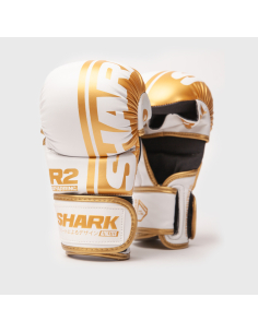 Luva MMA R2 Branca/Dourada