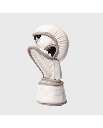 Guantilla MMA R1 Blanco-Plata - SHARK BOXING