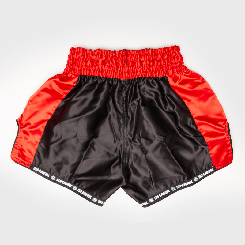 Short de Muay Thai o Kick Boxing - Shark Boxing - Rainbow Negro / Rojo