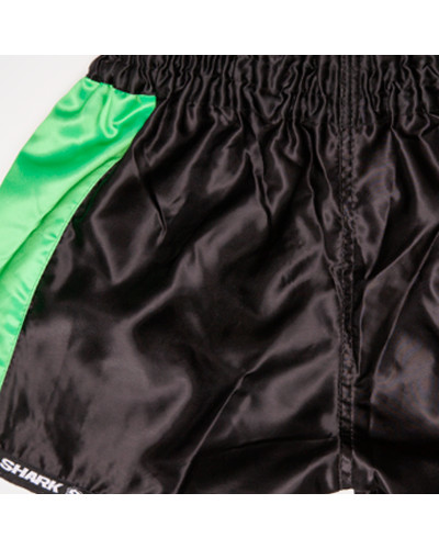 Short de Muay Thai o Kick Boxing - Shark Boxing - Rainbow Negro/Fluor