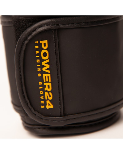 "Guante de Boxeo POWER 24 Negro/Oro | SHARK BOXING"