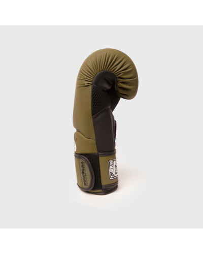 "Guante de Boxeo POWER 24 Kaki/Negro | SHARK BOXING"