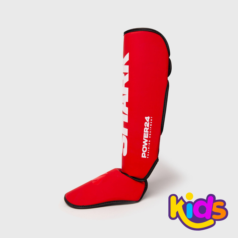 "Espinillera Infantil de  Kid POWER 24 Roja   | SHARK BOXING"