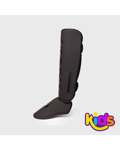 "Espinillera Infantil de  Kid POWER 24 Negro  | SHARK BOXING"