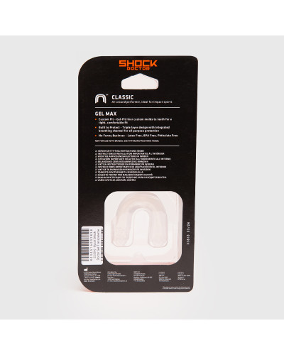 BUCAL SHOCK DOCTOR TRANSPARENTE "GEL MAX"