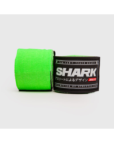 "Vendas de Boxeo Semi Elásticas Verde 5 m  | SHARK BOXING"