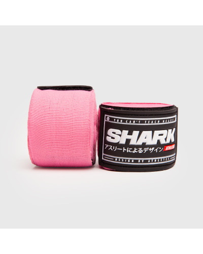 Vendas de Boxeo Semi Elásticas Rosa 5m | SHARK BOXING