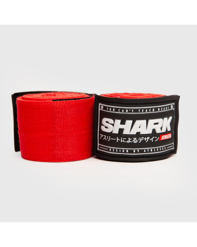 Vendas de Boxeo Semi Elásticas Roja 5m | SHARK BOXING