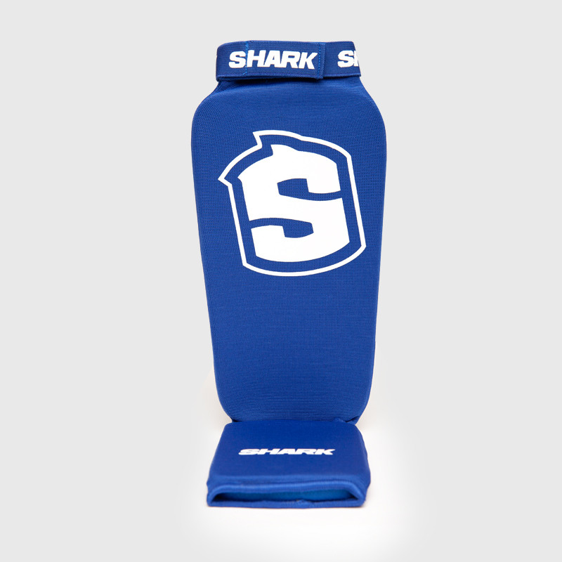 "Espinillera Tibial de Boxeo Internacional Azul | SHARK BOXING"