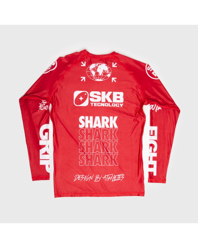 Camiseta Manga Larga Licra Skb97 Rojo| SHARK BOXING