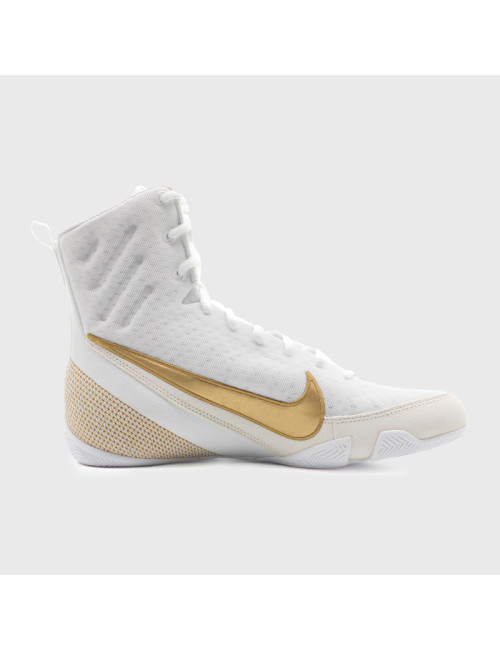 Botas de Boxeo Nike Machomai 3 Blanco/Oro | SHARK BOXING