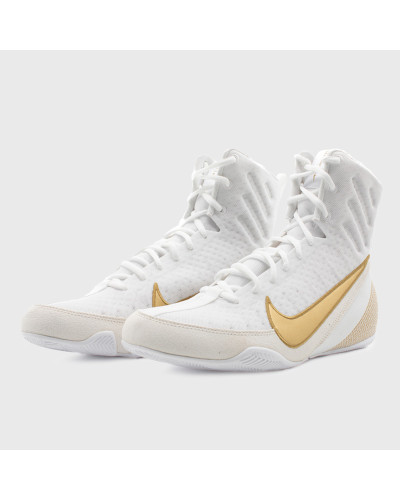 Botas de Boxeo Nike Machomai 3 Blanco/Oro | SHARK BOXING
