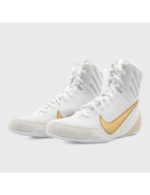 Botas de Boxeo Nike Machomai 3 Blanco/Oro | SHARK BOXING