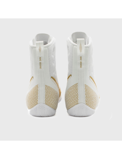 Botas de Boxeo Nike Machomai 3 Blanco/Oro | SHARK BOXING