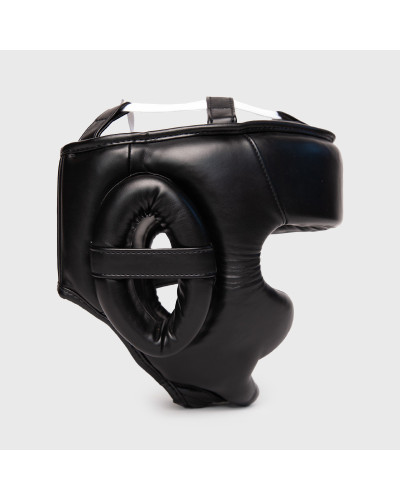 "Casco de Boxeo Guell Negro con Protección de Pómulos y Mentón | SHARK BOXING"