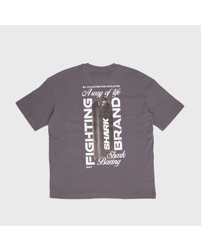 Camiseta Shark A WAY OF LIFE Iron Grey By Shark Boxing