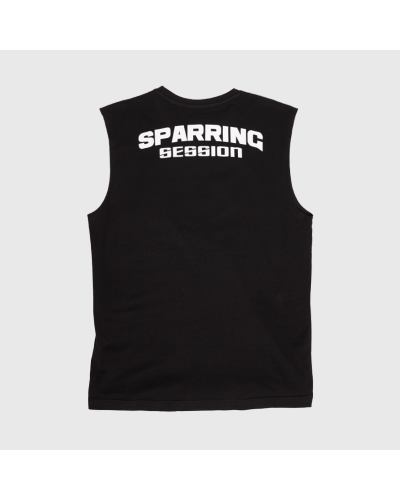Camiseta Sparring Negra sin mangas | SHARK BOXING
