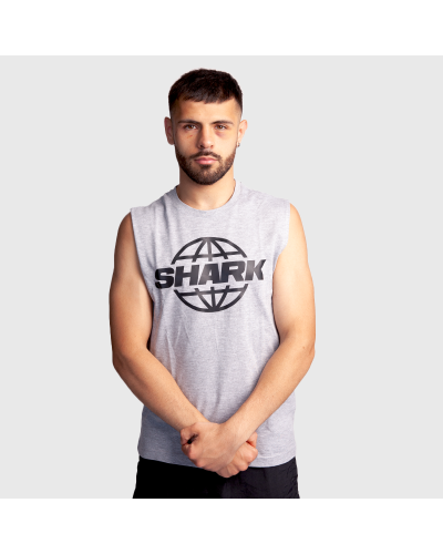 Camiseta Sparring Gris sin mangas | SHARK BOXING