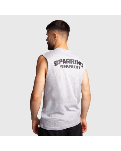 Camiseta Sparring Gris sin mangas | SHARK BOXING