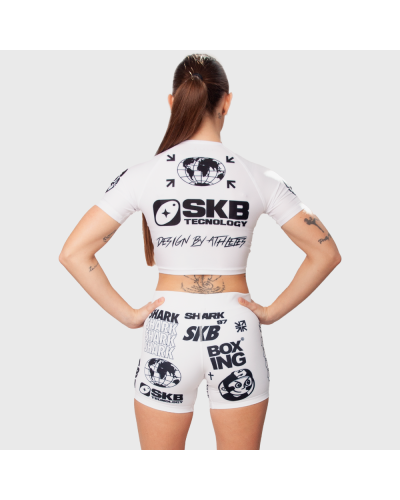Short  Blanco / Negro de mujer MMA SKB97 SHARK BOXING