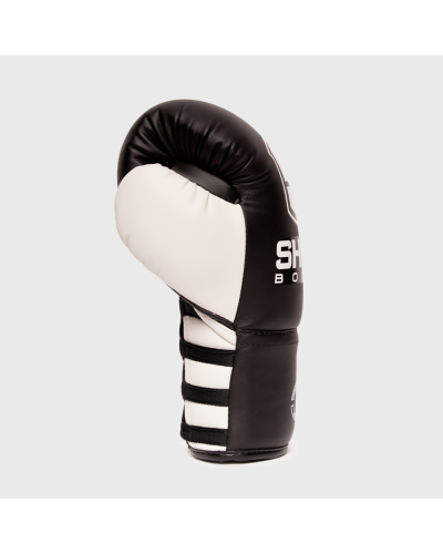Guante de Boxeo Profesional Decada Negro/Blanco | SHARK BOXING