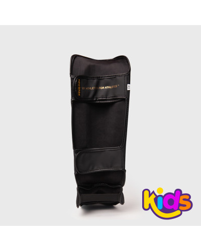 "Espinillera Infantil de  Kid POWER 24 Negro/Oro Negro/Oro | SHARK BOXING"