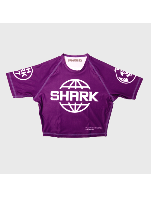 Crop Top de Licra SBK97 Lila| SHARK BOXING