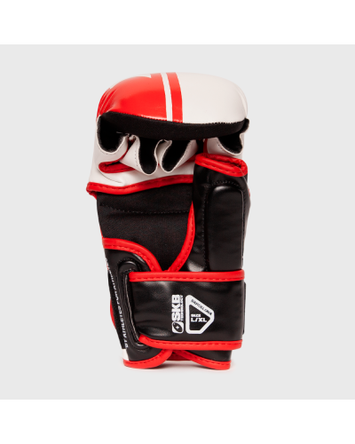 Guantilla MMA R2 Blanco-Rojo - SHARK BOXING