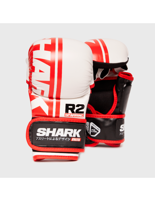Guantilla MMA R2 Blanco-Rojo