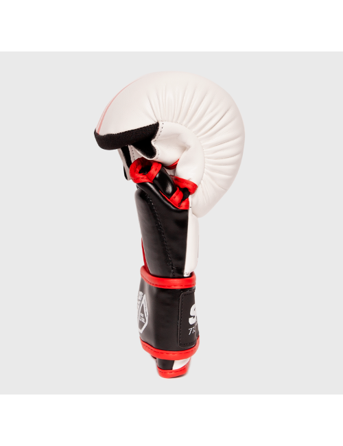 Guantilla MMA R2 Blanco-Rojo - SHARK BOXING