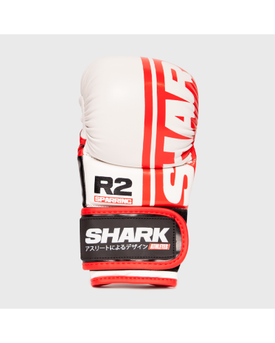 Guantilla MMA R2 Blanco-Rojo - SHARK BOXING