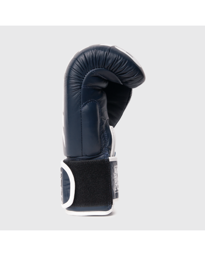 Guantes de Piel POLARIS Navy Blue Made in  Bangkok | Calidad Profesional by Shark Boxing