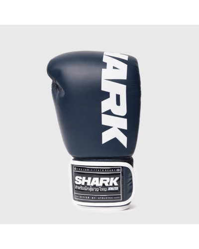 Guantes de Piel POLARIS Navy Blue Made in  Bangkok | Calidad Profesional by Shark Boxing