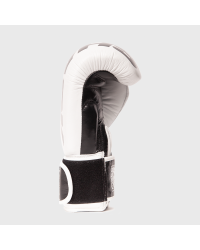 Guantes de Piel POLARIS Blanco Made in  Bangkok | Calidad Profesional by Shark Boxing