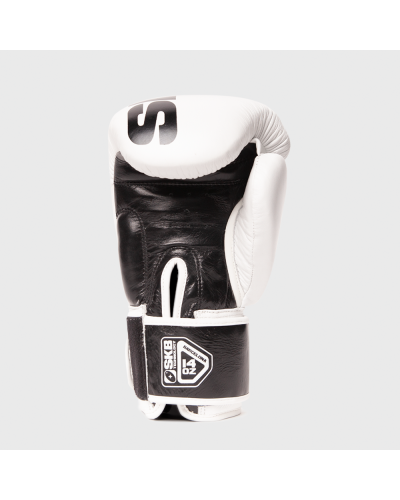 Guantes de Piel POLARIS Blanco Made in  Bangkok | Calidad Profesional by Shark Boxing
