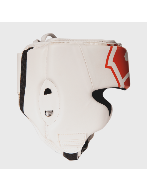 "Casco de Boxeo SFK 3.0 Blanco/Naranja | SHARK BOXING"