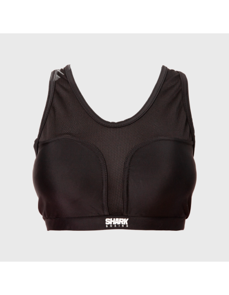 Peto Femenino de Boxeo Arquer Negro | SHARK BOXING