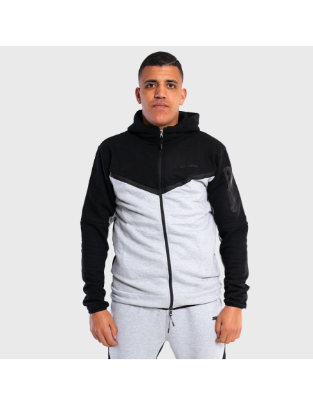 Chandal LIFE  JACKET Gris/Negro | SHARK BOXING