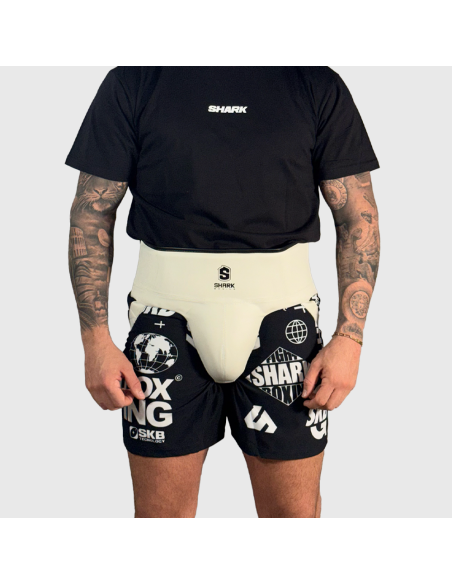 "Coquilla de Boxeo modelo Duran Blanco | SHARK BOXING"