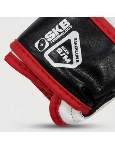 Guantilla MMA R2 Blanco-Rojo - SHARK BOXING